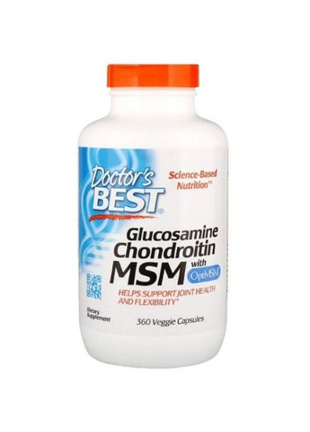 Glucosamine Chondroitin MSM with OptiMSM 360 Caps DRB-00364 Doctor's Best (260478926)