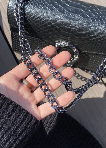 Жіноча сумка крос-боді з підковою чорна No Brand (270829157)