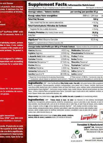 IsoPrime CFM 500 g /14 servings/ Chocolate Amix Nutrition (256723689)