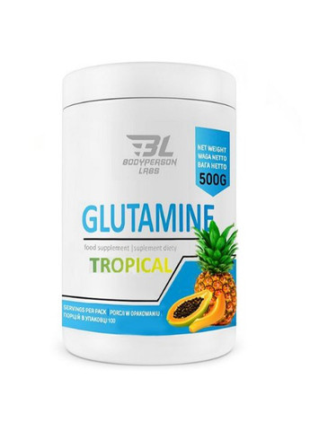 Glutamine 500 g /100 servings/ Tropical Bodyperson Labs (258646333)