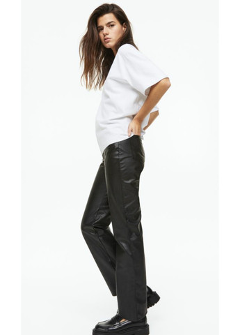 Жіночі штани з еко-шкіри Н&М (56119) XS Чорні H&M (261762908)