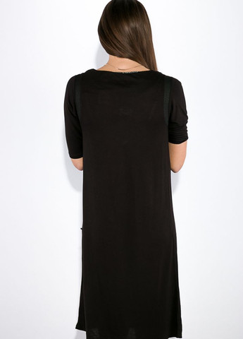 Чорна кежуал сукня жіноча (чорний) Time of Style однотонна