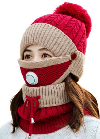 Комплект з 3 предметів : шапка, маска,шарф - снуд No Brand 3107 (277160850)