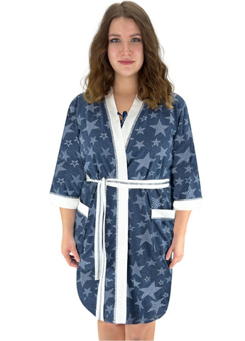 Комплект жіночий ажур нічна та халат зірка Жемчужина стилей 1421 (274385297)