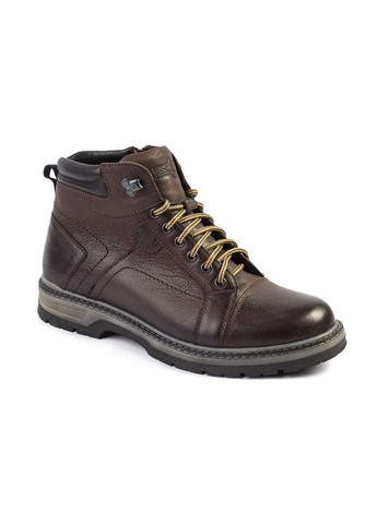 Коричневые зимние ботинки мужские бренда 9500865_(1) ModaMilano