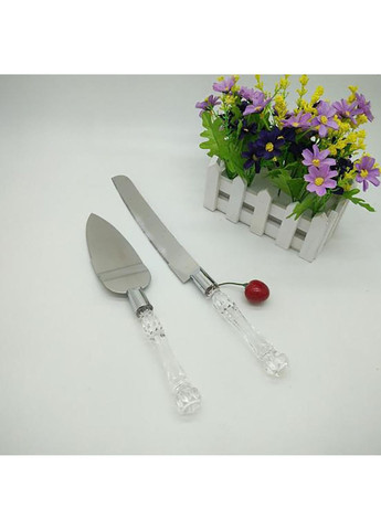 Набір ніж та лопатка для весільного торта з нержавіючої сталі 30.5 см Kitchen Master (278014714)