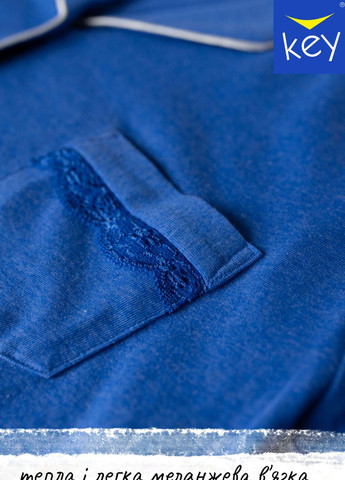 Синяя пижама женская xl синий lns 266 b23 Key