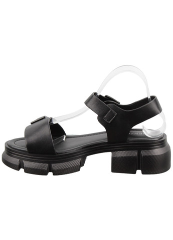 Черные женские босоножки 199262 Renzoni с ремешком