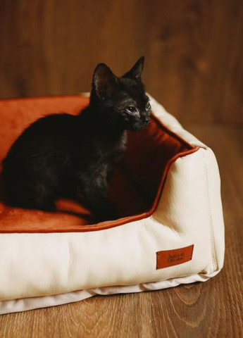 Лежак для собак та котів до 15 кг. Серія Карпати "Манеж" . Бежево-коричневий VseVporyadke (259570158)