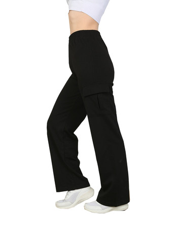 Спортивні штани жіночі карго трикотажні Pogi (259634730)