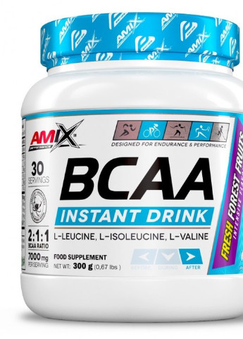 Performance Amix BCAA Instant Drink 300 g /30 servings/ Forest Fruits Amix Nutrition (256720231)