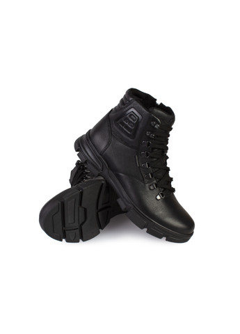 Черные зимние ботинки мужские бренда 9500921_(1) ModaMilano