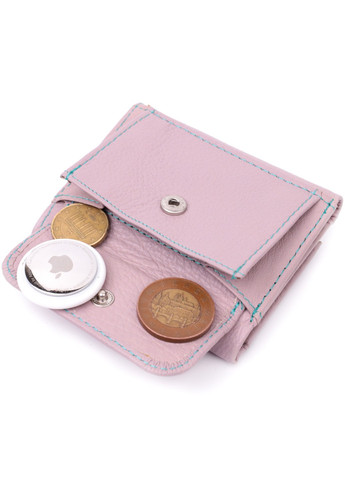 Компактний жіночий гаманець із натуральної шкіри 19503 Бежевий st leather (278001109)