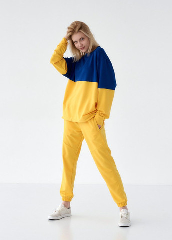 Спортивный костюм унисекс Украина штани желтые р.2XL 444392 New Trend (269002570)
