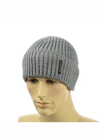 Мужская зимняя шапка на флисе No Brand чоловіча шапка на флісі (276534611)