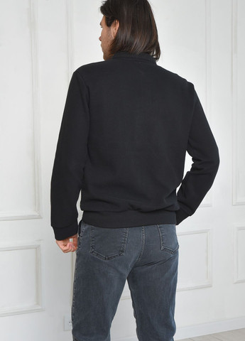Черный зимний свитер мужской черного цвета пуловер Let's Shop