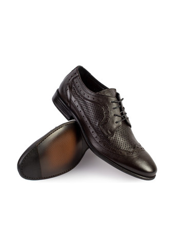 Коричневые повседневные туфли мужские бренда 9200263_(1) Mida на шнурках