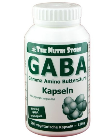 GABA 500 mg 200 Caps ФР-00000025 The Nutri Store (256720138)
