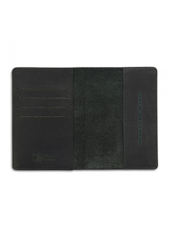 Чорна обкладинка для паспорта зі шкіри HiArt PC-02-S19-4205-T001 Чорний Hi Art (268371306)