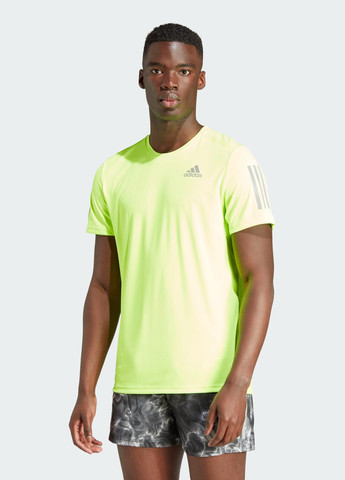 Зелена футболка для бігу own the run adidas