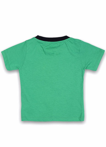 Зелена літня футболка Let's Shop