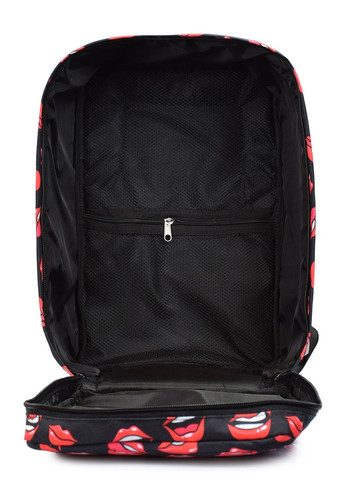 Рюкзак для ручной клади Ryanair / Wizz Air / МАУ hub-lips-black PoolParty (262891988)