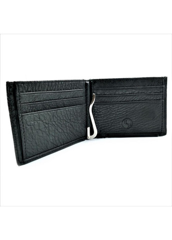 Чоловічий шкіряний гаманець-зажим 11 х 8 х 3 см Чорний wtro-168-24B Weatro (272950022)