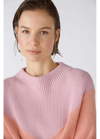 Комбинированный демисезонный женский свитер 86042 0333 разные цвета 46 джемпер Oui