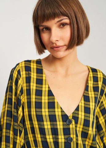 Жовта блуза демісезон,жовтий в візерунки, Envii