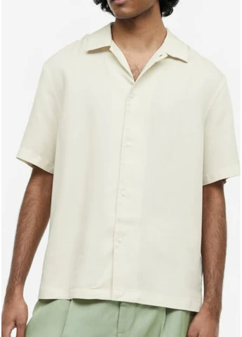 Чоловіча сорочка Н&М (55833) S Бежева H&M (258994902)