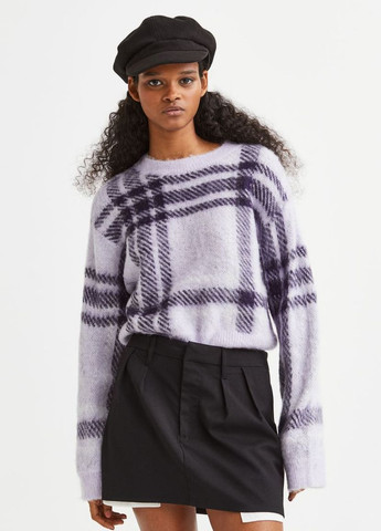 Світло-фіолетовий зимовий м'який в'язаний светр. H&M
