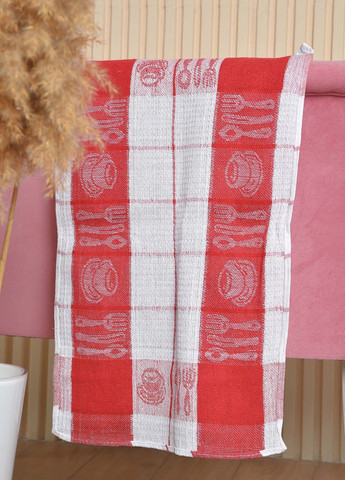 Let's Shop полотенце кухонное вафельное красного цвета полоска красный производство - Китай