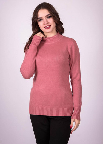 Гольф свитер женский пудровый ангора 93122 Актуаль (271828874)