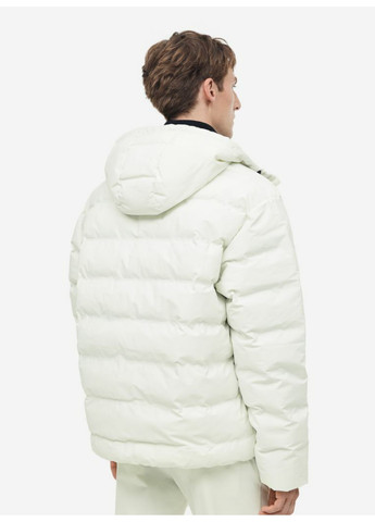 Белая демисезонная мужская водоотталкивающая утеплення куртка н&м (56406) м белая H&M