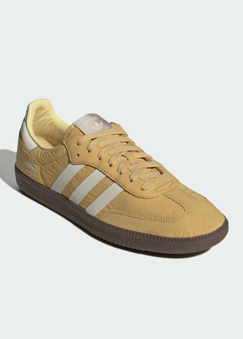 Бежевые всесезонные кроссовки samba og adidas