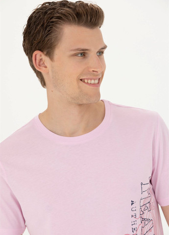 Розовая футболка-футболка u.s/ polo assn. мужская для мужчин U.S. Polo Assn.