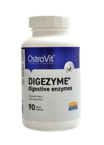 Травні ферменти Digezyme Digestive Enzymes 90 tabs Ostrovit (273773043)