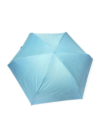 Парасолька у капсулі футлярі розкладна 90 х 90 х 50 см жіноча блакитна кишенькова міні парасоля No Brand (270016427)