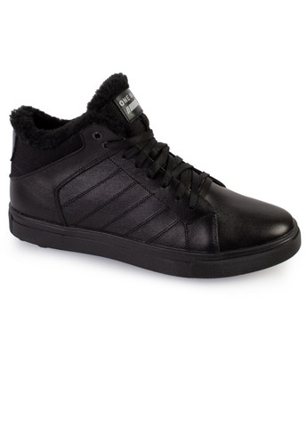 Черные зимние ботинки мужские бренда 9501060_(1) One Way