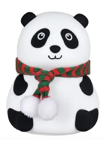 Дитячий силіконовий нічник лампа світильник панда 7 режимів світіння 13.5х10.5 см 1200 mAh (475620-Prob) Unbranded (269340974)