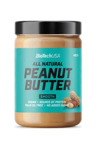 Peanut Butter 400 g /16 servings/ Smooth Biotechusa (256722360)