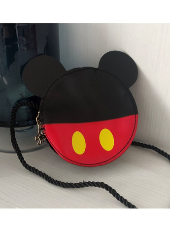 Детская маленькая круглая сумка-таблетка Дисней Микки Маус с ушками No Brand (259983337)
