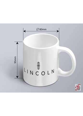 Чашка з принтом авто логотип Lincoln Лінкольн ЗаСвіт (261255840)