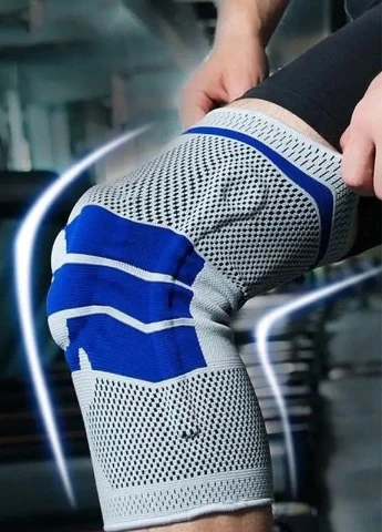 Бандаж фиксатор(наколенник) коленного сустава Silicone Spring Knee Pad размер XL Let's Shop (265541296)