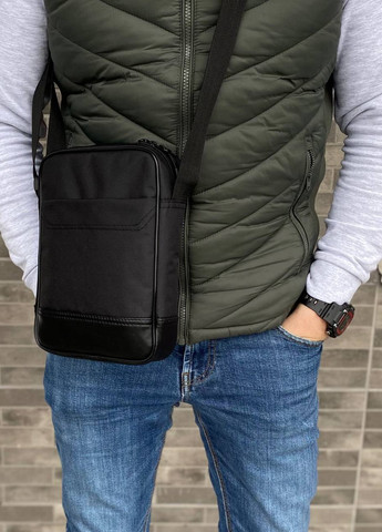 Мужская черная сумка барсетка через плечо мессенджер Insight Combi No Brand (258260877)