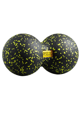 Масажний м'яч подвійний EPP DuoBall 12 4FJ0082 Black/Yellow 4FIZJO (258316989)