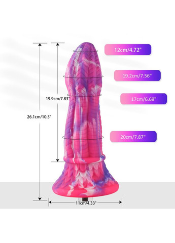 Фаллоимитатор для секс-машин 10.3″ Silicone Monster Dildo Series, система крепления KlicLok Hismith (258261885)