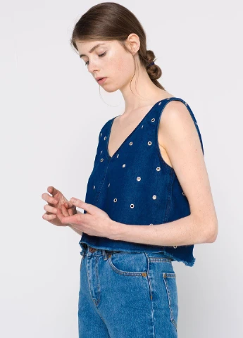 Топ літо,темно-синій, Pull & Bear (258457809)