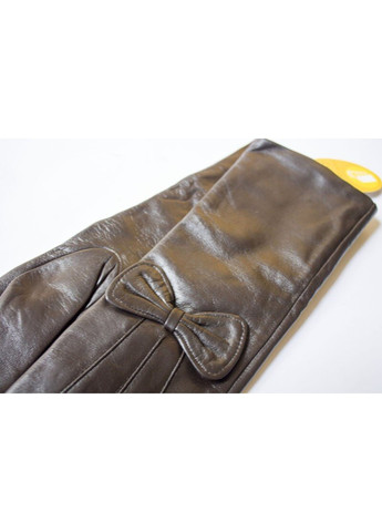 Жіночі темно-коричневі шкіряні довгі рукавички Shust Gloves (266142969)