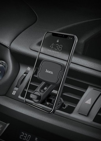 Автомобільний тримач для смартфона Sagittarius Double Air Outlet Magnetic автотримач (магнітний) 360 градусів - Чорний Hoco CA68 (257864318)